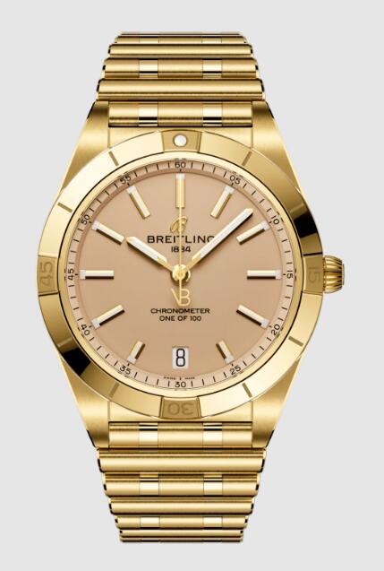 Replica Breitling Chronomat Automatic 36 Victoria Beckham Yellow Gold K103801A1A1K1 Watch